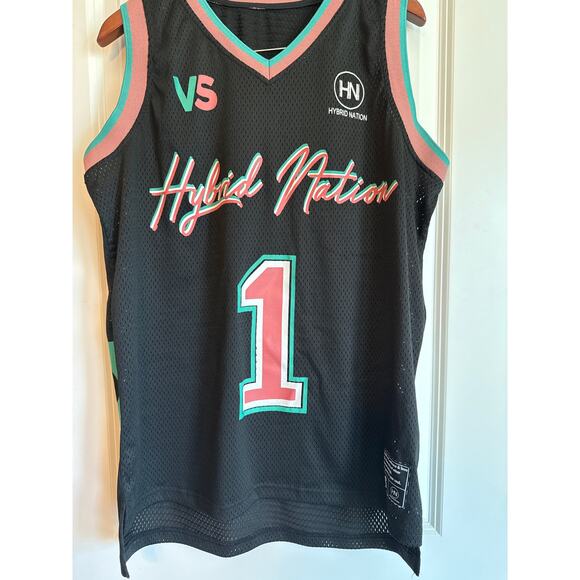Hybrid Nation x Vayner Sports Jersey Pink/Teal Unisex S Limited Edition - Picture 3 of 9